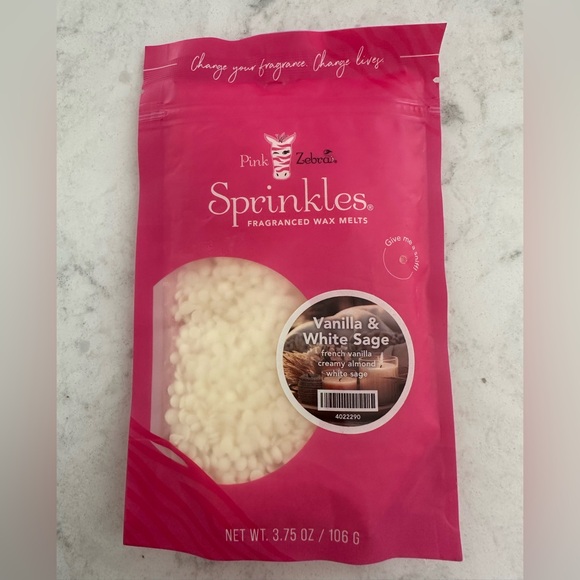 Pink Zebra Other - Pink Zebra Sprinkles Fragranced Wax Melts - Vanilla & White Sage